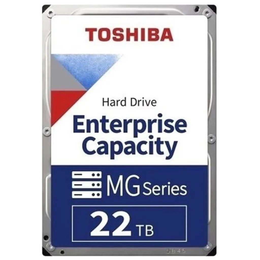 TOSHIBA ENTERPRISE, MG11ACA22TE, 3.5", 22TB, 1024Mb, 7200 Rpm, 7/24 Güvenlik, Data Center, Nas, Server, HDD (Türkiye Distribütörü Garantili)