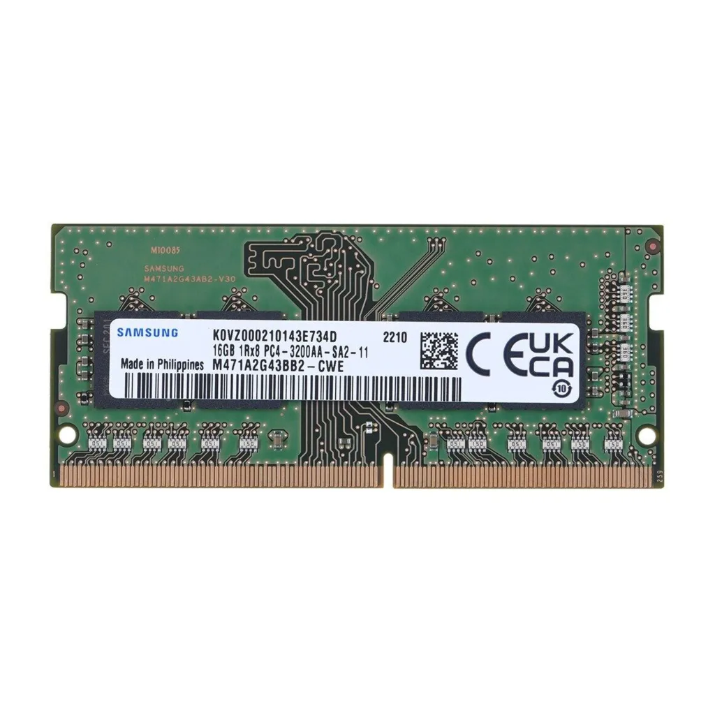 Samsung SAMSO3200/16, 16GB, DDR4, 3200MHz, 1.2V Notebook Ram (M471A2G43EB1-CWE)