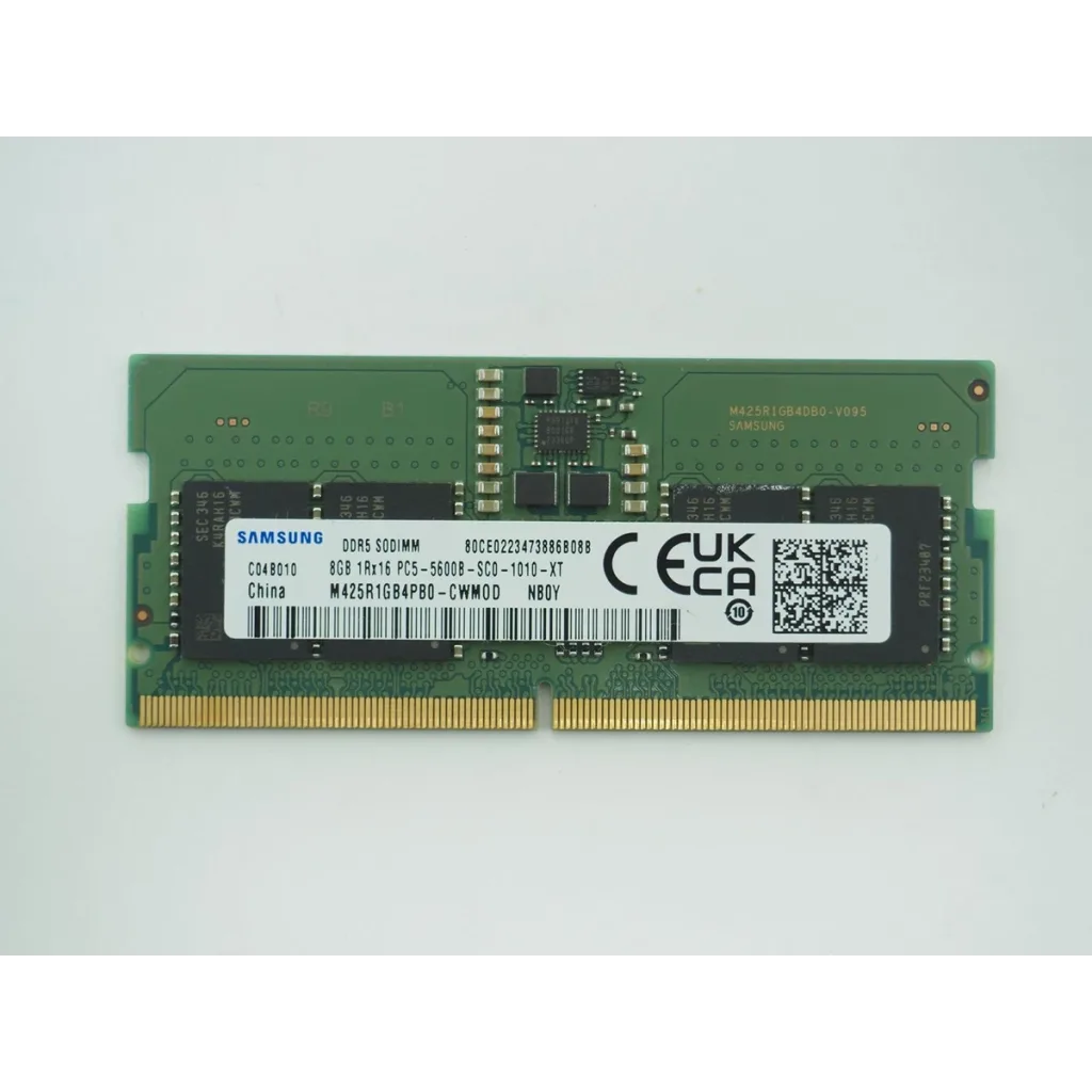 Samsung SAMSO5600/8, 8GB, DDR5, 5600MHz, CL46, 1.1V Notebook Ram (M425R1GB4PB0-CWM0D)