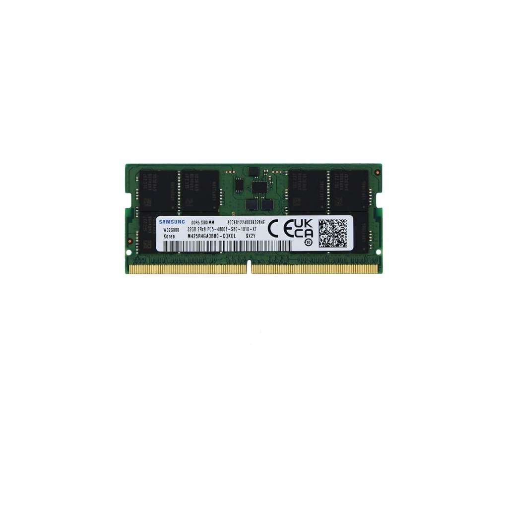 Samsung SAMSO4800/32, 32GB, DDR5, 4800MHz, CL46, 1.1V Notebook Ram (M425R4GA3BB0-CQKOD)