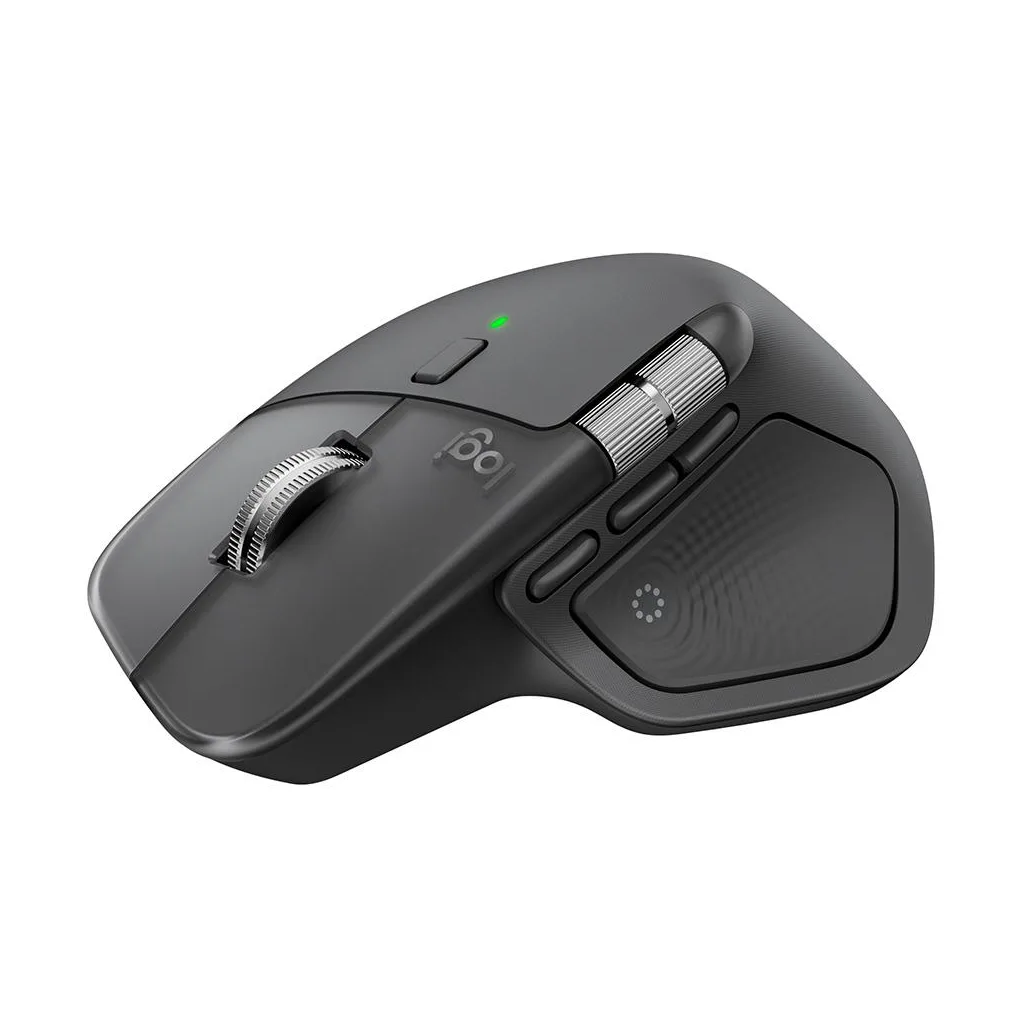 LOGITECH 910-007562, MX MASTER 4, Siyah, Bluetooth, 8000dpi, Lazer, 8 Tuşlu, USB-C den şarj edilebilir, Mouse