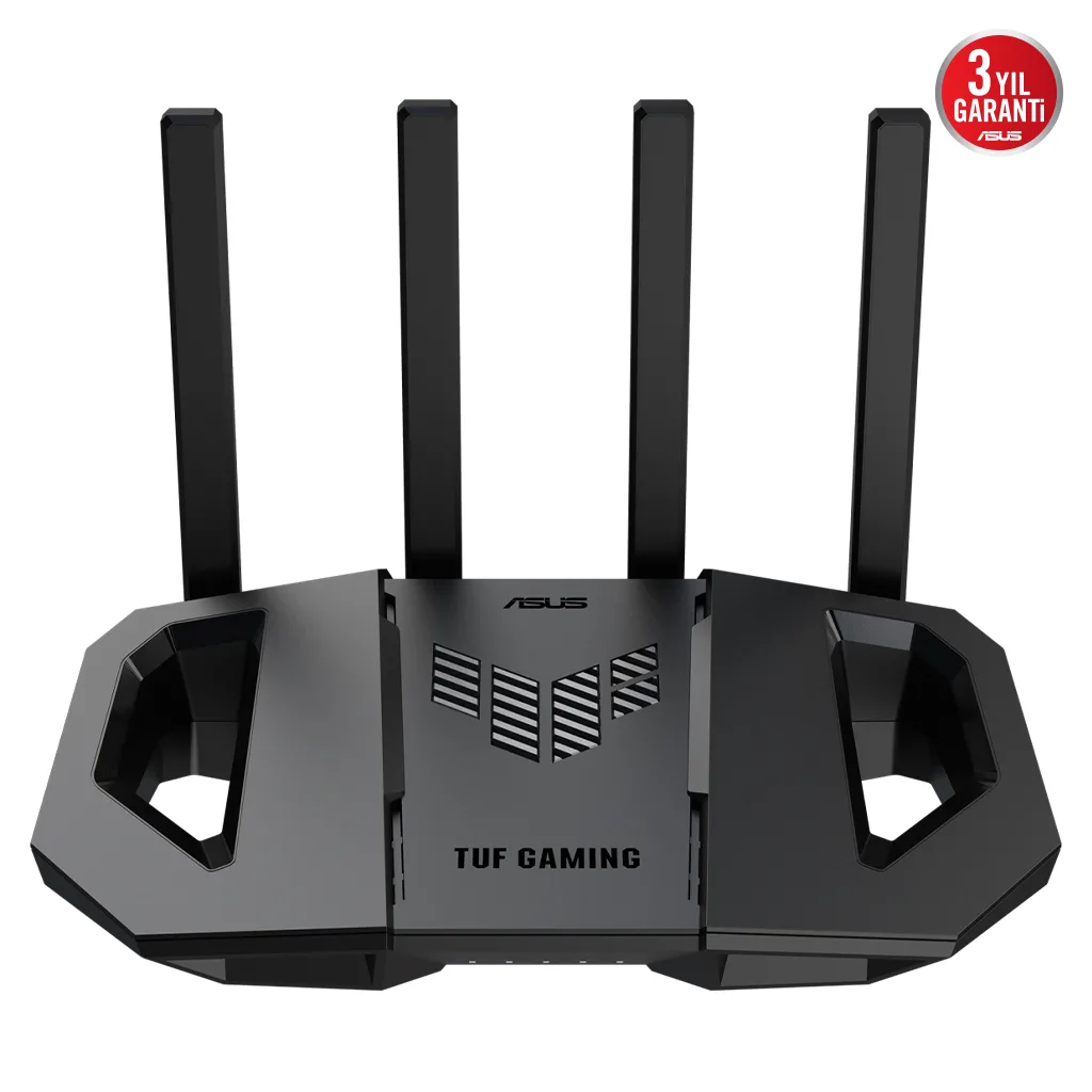 ASUS TUF-BE3600, BE3600, 4 Port, 3600Mbps, Dual Band, WİFİ 7, AiMesh, AiProtection Pro, GAMING Extendable Router