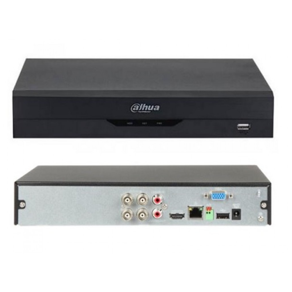 DAHUA XVR5104HS-5M-I3, 4Kanal, 5Mpix, H265+, 1 HDD Desteği, 5in1 DVR Cihazı