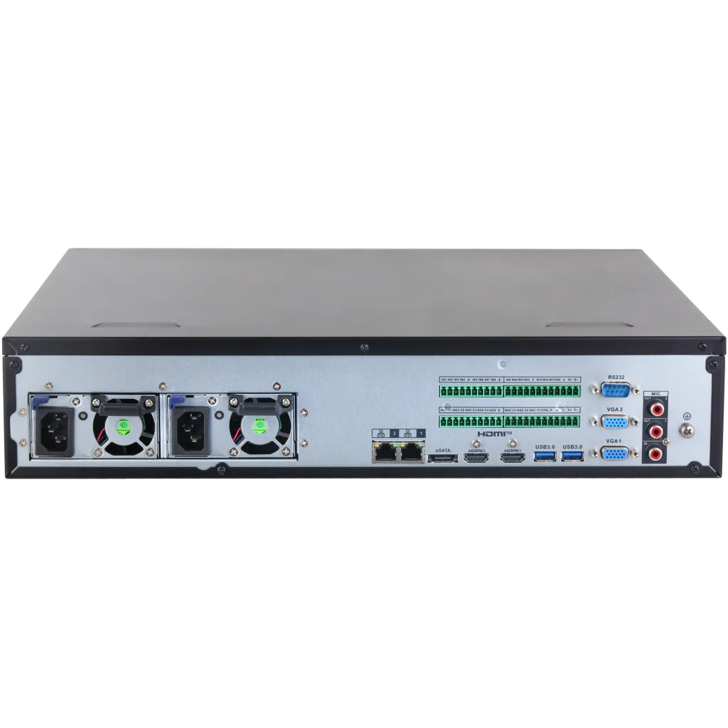 DAHUA NVR5864RH-XI, 64Kanal, 32Mpix, H265+, 8 HDD Desteği, 1080P Kayıt, 512Mbps Bant Genişliği, 2 Port GigaBit Lan, RAID 0/15/6/10, Çift Power Supply, NVR