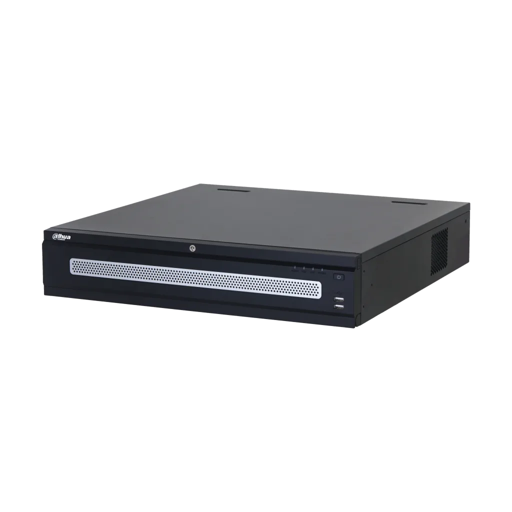 DAHUA NVR608RH-64-XI, 64Kanal, 32Mpix, H265+, 8 HDD, 1080P Kayıt, 1280 Mbps Bant Genişliği, 2 Port 2500 Mbps LAN, RAID 0/1/5/6/10, Çift Power Supply, NVR