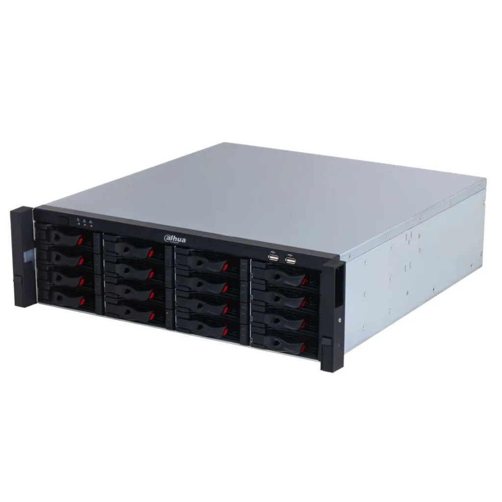 DAHUA NVR616H-128-XI, 128Kanal, 32Mpix, H265+, 16 HDD, 1080P Kayıt, 1024 Mbps Bant Genişliği, 4 Port 2500 Mbps LAN, RAID 0/1/5/6/10 NVR