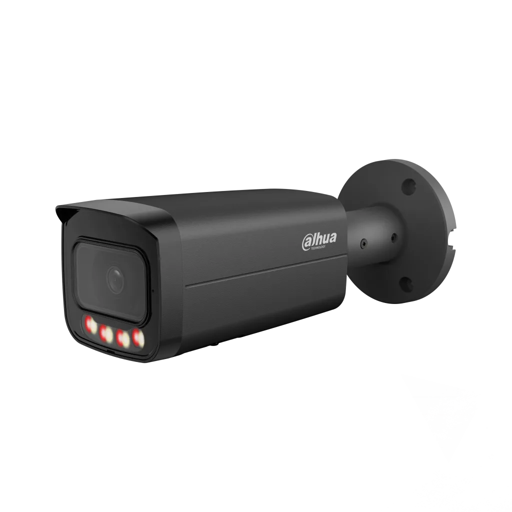 DAHUA IPC-HFW21249T-AS-IL-Black 12Mpix, 3,6mm Lens,SD Kart, Smart Dual Light, H265+, 30Mt Gece Görüşü, IP67, Dahili Mikr