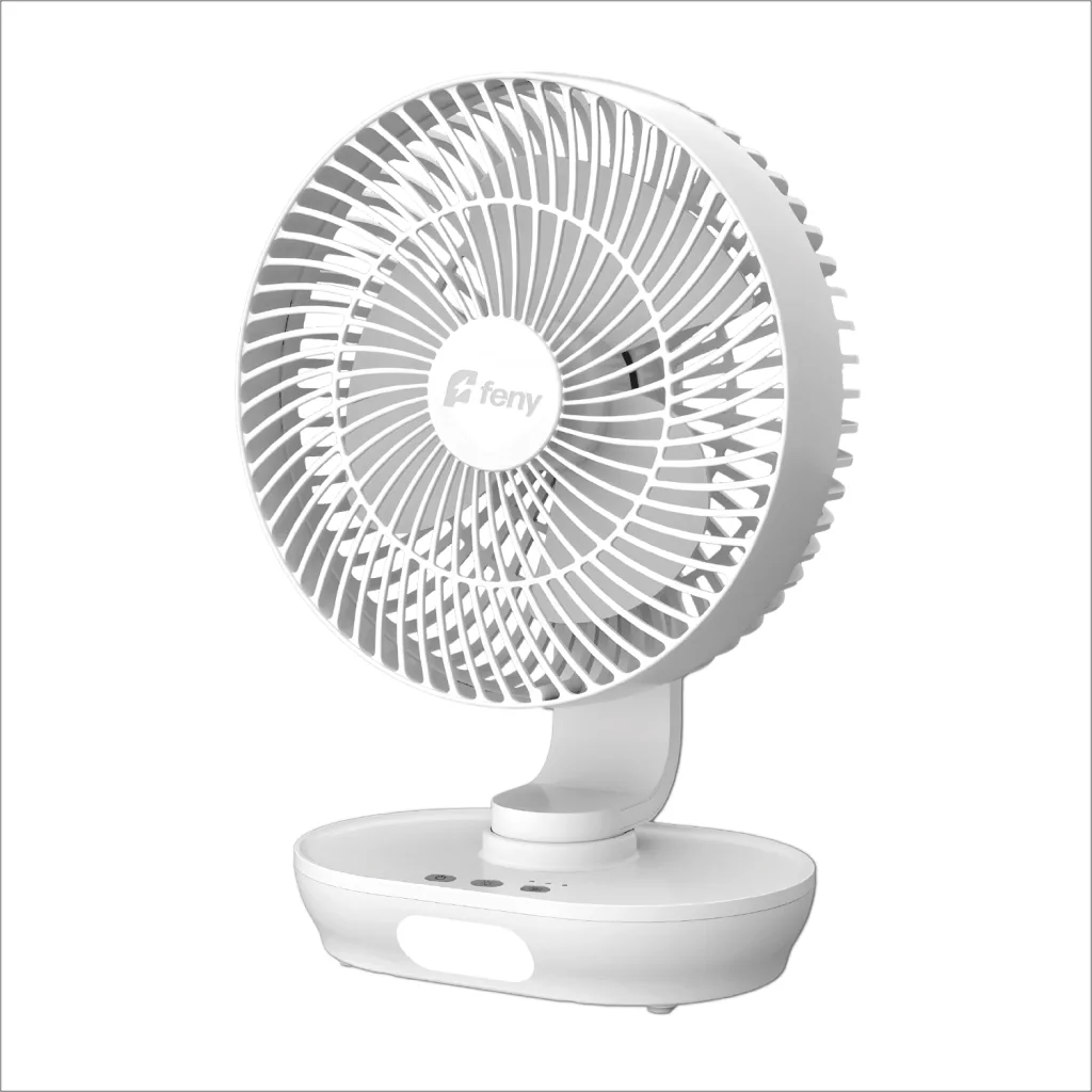 FENY FN-F88, Oscilla+, BEYAZ, 3 Kademeli Hız, 150 Derece Otomatik Salınım, 8" Kanat, Masaüstü, Gece Lambası, Dahili 3000