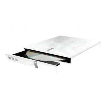 ASUS SDRW-08D2S-U Lite, Usb 2.0, External, Beyaz, Slim, Optik Okuyucu/Yazıcı