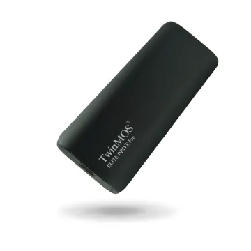 TwinMOS PSSD1TBEDP, 1TB, Taşınabilir External SSD, USB 3.2, Type-C (Dark Gray)