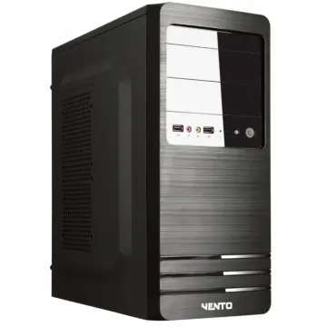 VENTO VS114F Mid Tower, 400W Siyah, Kurumsal KASA