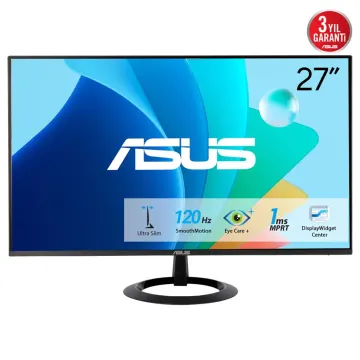 ASUS VZ279HG 27" 1ms, 120Hz, Full HD, HDMI, VGA, IPS LED, Çerçevesiz Tasarım, Düşük Mavi Işık, FreeSync GAMING Monitör