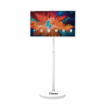 TIWOX KSK-3200, 32" Full HD, HDMI, USB, 8Mp Kamera, Wi-Fi, Dokunmatik, 8Gb Ram, 128Gb Depolama, Hareketli, Kumandalı, 15000mah Bataryalı, Bluetooth, Android 13, Ayaklı, Taşınabilir LED Monit
