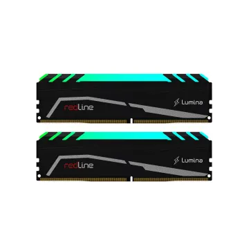 MUSHKIN redLine Lumina, MLA4C320GJJM8GX2, 2x8Gb Kit, 3200Mhz, DDR4, CL16, RGB, Desktop Gaming RAM (Soğutuculu)