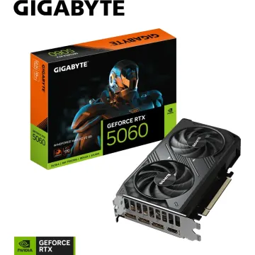 GIGABYTE GV-N5060WF2MAX OCV2-8GD, RTX5060, WINDFORCE MAX OCV2, 8Gb, GDDR7, 128BIT, 2 Fanlı, 1xHDMI, 3xDP, GAMING Ekran KARTI