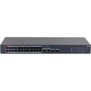 DAHUA CS4226-24ET-240, 24Port, Megabit, PoE 240W, 2 Port SFP Gigabit Combo, Cloud Yönetilebilir, Switch