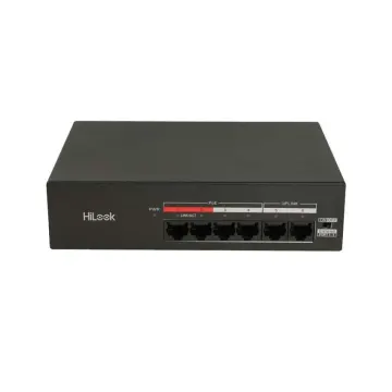HILOOK NS-0106MP-35(B), 4 Port, Megabit, PoE 35W, 2 Port Megabit Uplink, Yönetilemez, Masaüstü Switch