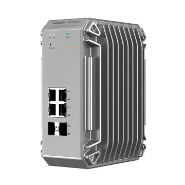 RUIJIE REYEE RG-NIS3100-4GT2SFP-HP 4 Port GigaBit PoE, 120W, 2Port SFP, Endüstriyel Switch