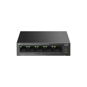 TP-LINK LS105LP, Green Tech, 5 Port, MegaBit, 4 Port PoE 41W, Metal Kasa, Yönetilemez, Masaüstü Switch