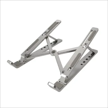 FENY EKD-NT20, 10"-18" Taşınabilir, Katlanır, Notebook Standı, 7 Kademeli Ayarlanabilir Yükseklik, Alüminyum (Gümüş)