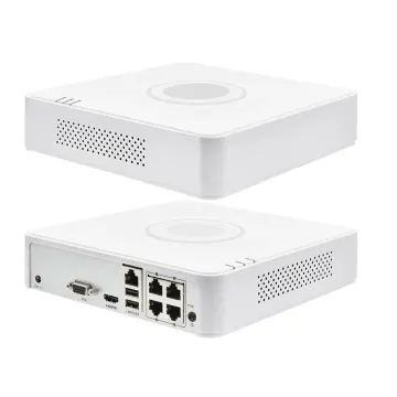 HIKVISION DS-7104NI-Q1/4P, 4Kanal PoE, 4Mpix, H265+, 1 HDD, UHD 1520P Kayıt, 40-60Mbps Bant Genişliği, NVR
