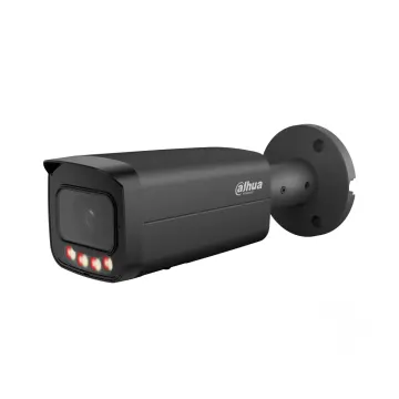 DAHUA IPC-HFW21249T-AS-IL-Black 12Mpix, 3,6mm Lens,SD Kart, Smart Dual Light, H265+, 30Mt Gece Görüşü, IP67, Dahili Mikrofon, PoE Bullet IP Kamera (Siyah)