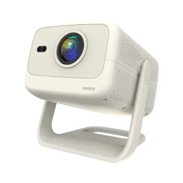 EVEREST PJ05, 400 LED Lümen, 1920X1080P, 1xHDMI, 1xUSB, RJ45, WiFi 6, Bluetooth, 30.000 Saat Led Ömrü, 1.5W Speaker, Android 9, 4K Destekli Projeksiyon Cihazı