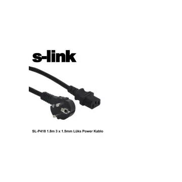 S-LINK SL-P418, Power Kablosu, 1.5mm, 1.8mt