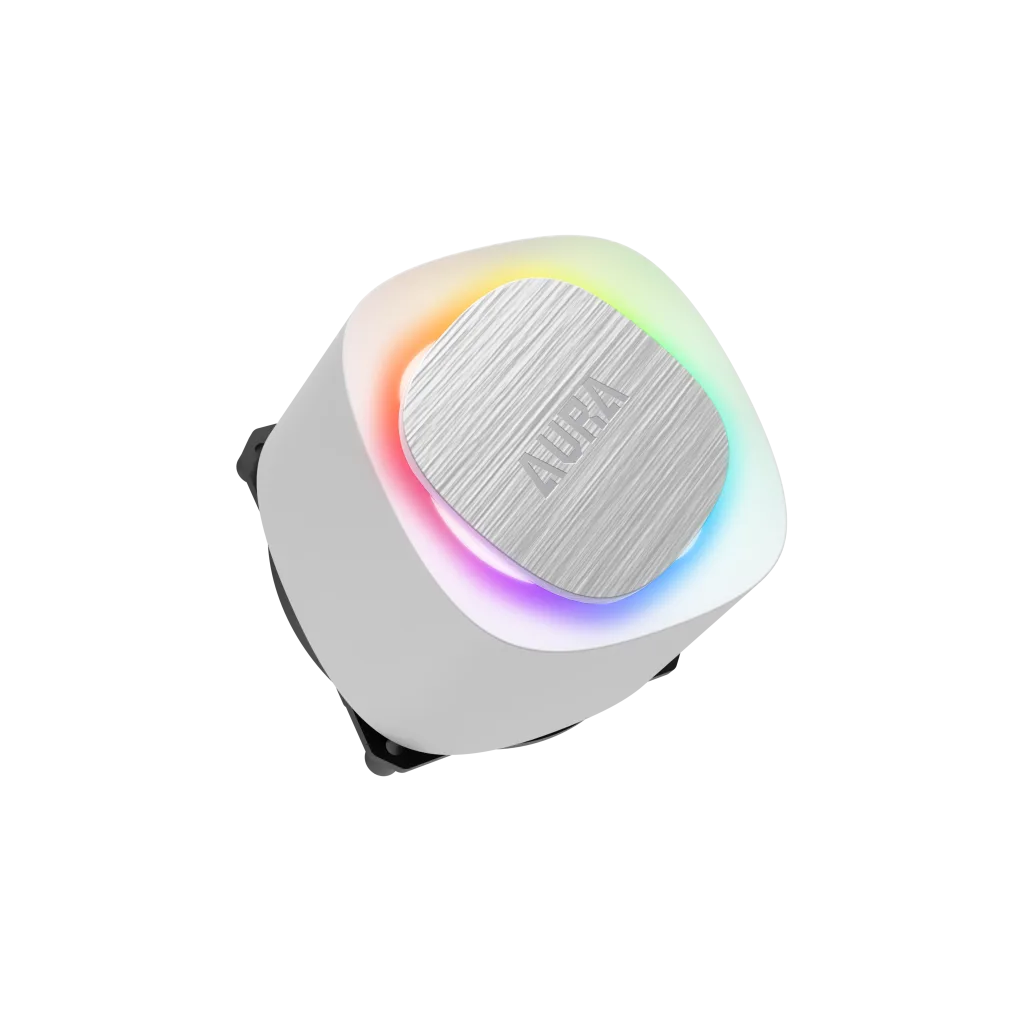GAMDIAS AURA GL240 V2 WH, White Edition, 240mm, RGB, 2 Fanlı,CPU Sıvı Soğutma