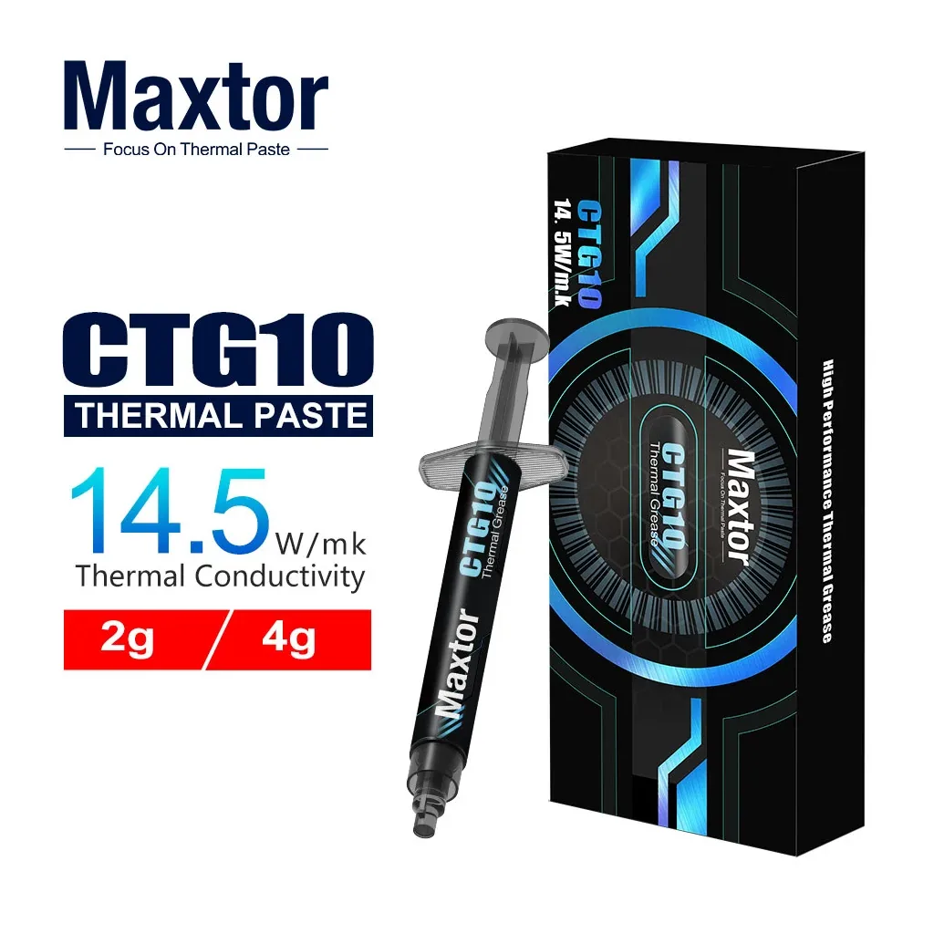MAXTOR CTG10, 2Gram, Yüksek Performanslı, Termal Macun, Termal İletkenlik: 14.5W/mK