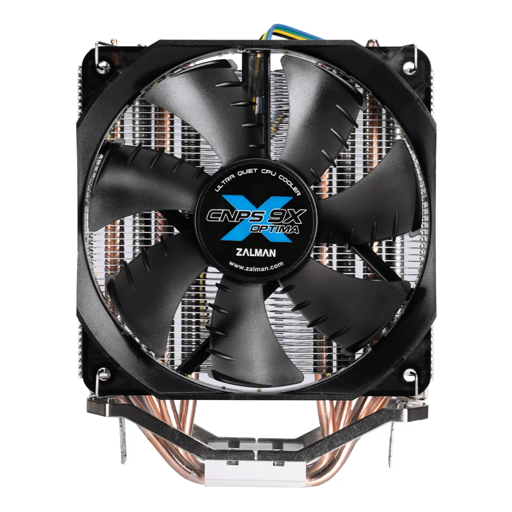 ZALMAN CNPS9X OPTIMA, 12cm Fan, CPU Kule Tipi Hava Soğutma, Beyaz Led, 4 adet Bakır Isı Borusu (AMD ve INTEL Tüm işlemci
