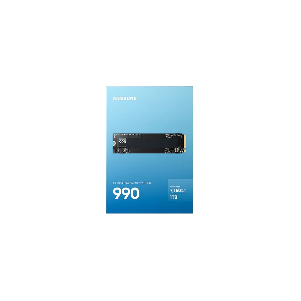 SAMSUNG MZ-V9V1T0BW, 990 , 1TB, 7150/6450, Gen4, NVMe PCIe M.2 2280, SSD (Türkiye Distribütörü Garantili)