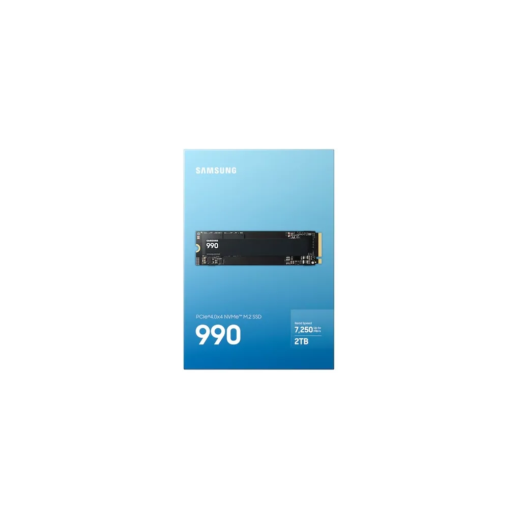 SAMSUNG MZ-V9V2T0BW, 990 , 2TB, 7150/6450, Gen4, NVMe PCIe M.2 2280, SSD (Türkiye Distribütörü Garantili)