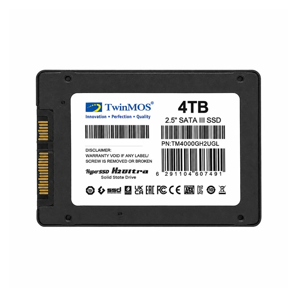 TwinMOS TM4000GH2UGL, 4TB, 2.5" SATA3, SSD, 580-550Mb/s, 3DNAND, Grey