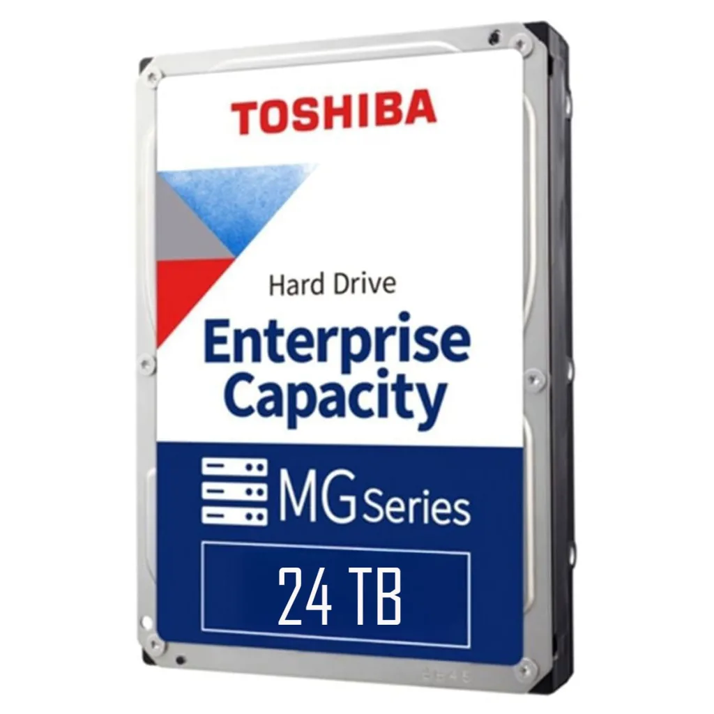 TOSHIBA ENTERPRISE, MG11ACA24TE, 3.5", 24TB, 1Gb 7200 Rpm, 7/24 Güvenlik, Data Center, Nas, Server, HDD (Türkiye Distrib