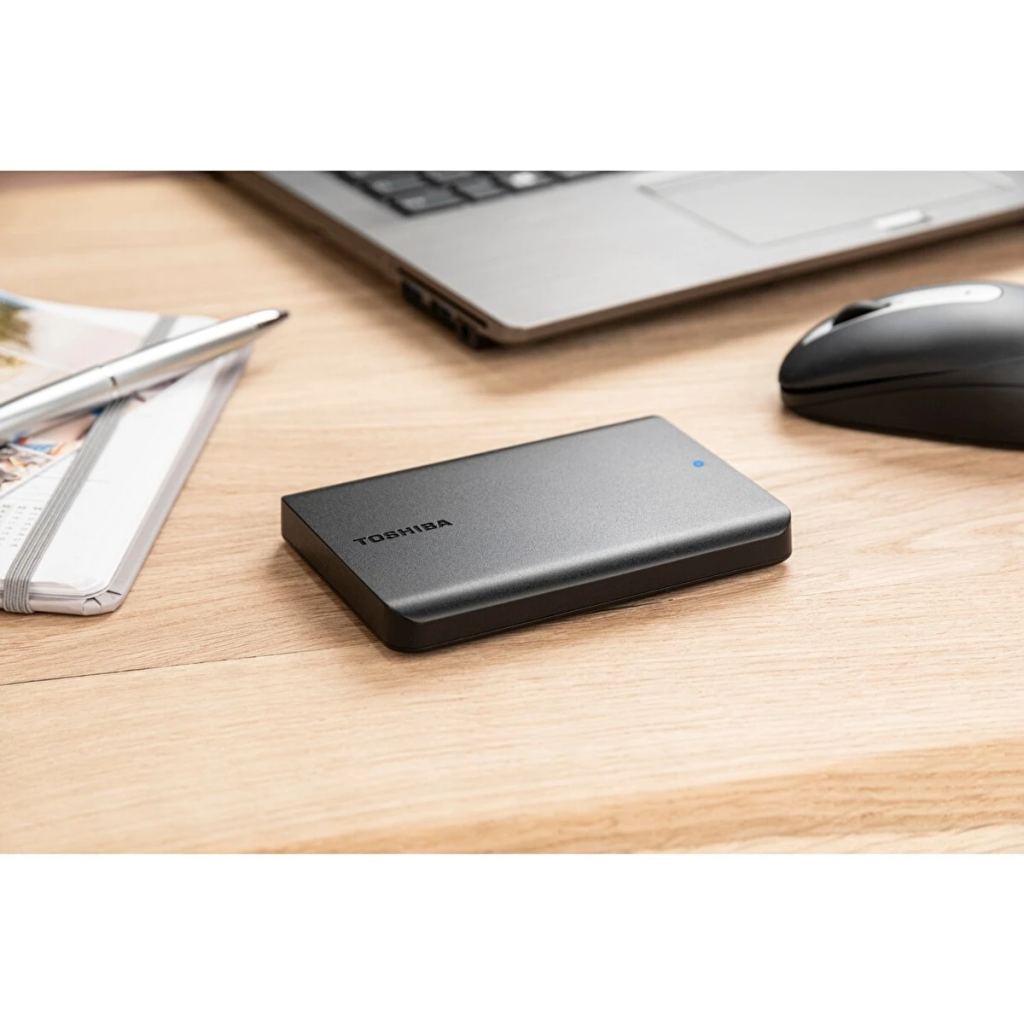 TOSHIBA HDTB510EK3AA, Canvio Basic, 1TB, 2.5" USB 3.2, Taşınabilir, Harici HDD, (Black)