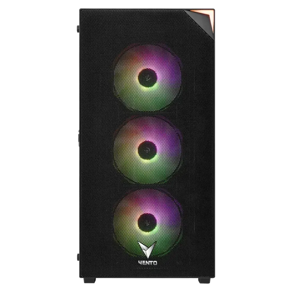 VENTO VG4200S Mid Tower, 850W 80+ Siyah, Temperli Cam, RGB, ATX GAMING KASA