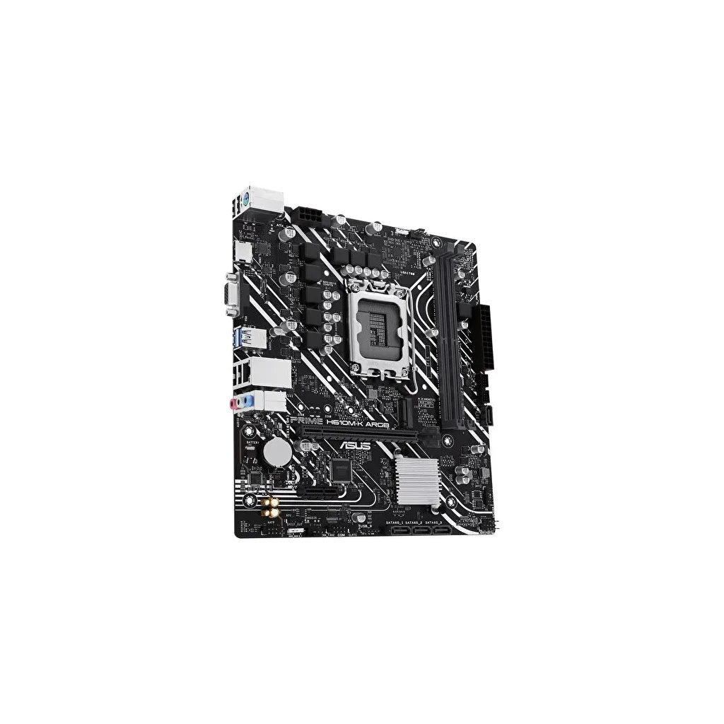 ASUS PRIME H610M-K ARGB, 2xDDR5, M.2,D-SUB, HDMI,12-13.14.Nesil, LGA1700 Soket, Anakart