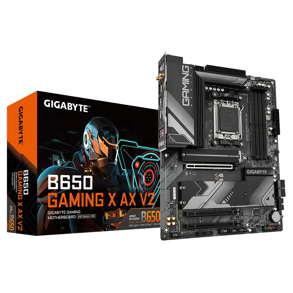 GIGABYTE B650 GAMING X AX V2, 4xDDR5, 3xM.2, DP, HDMI, Type-C, Wi-Fi 6E, Bluetooth v5.3, AM5 Soket GAMING Anakart
