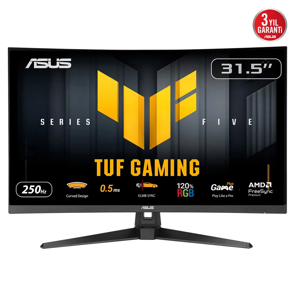 ASUS TUF GAMING VG32VQM5B 31,5" 0,5ms, 250Hz, FullHD Curved, DP, 2xHDMI, VA Panel, 1500R, Display Widget Center, GAMING