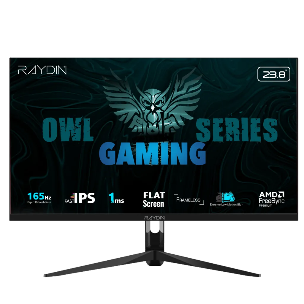 RAYDIN G238IPS165, 23.8", 1ms, 165Hz, Full HD, 300 nits, HDMI, DP, USB, Hoparlör, IPS LED, Frameless, FreeSync Gaming Mo
