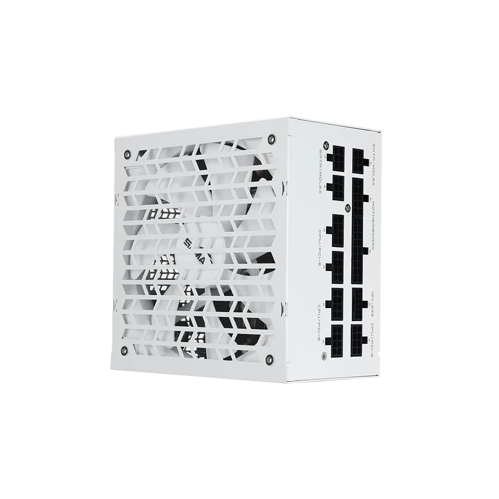 SAMA G850, 850W, White, 80+ Gold, Cybenetics Certified, Full Modüler, PCIE 5.1, ATX3.1, Beyaz, GAMING, ATX, Power Supply