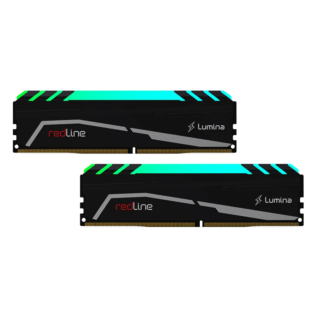 MUSHKIN redLine Lumina, MLA4C320GJJM8GX2, 2x8Gb Kit, 3200Mhz, DDR4, CL16, RGB, Desktop Gaming RAM (Soğutuculu)