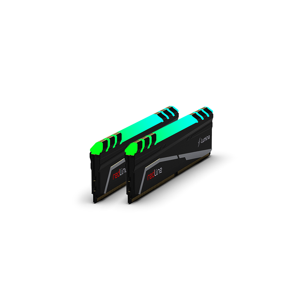 MUSHKIN redLine Lumina, MLA4C360JNNM8GX2, 2x8Gb Kit, 3600Mhz, DDR4, CL18, RGB, Desktop Gaming RAM (Soğutuculu)