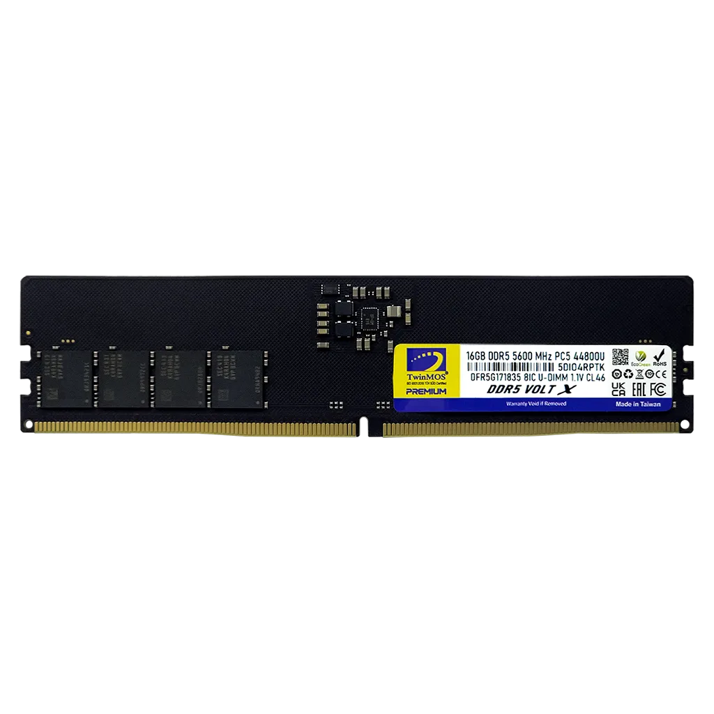 TwinMOS TMD516GB5600U46WO, VoltX, 16GB, DDR5, 5600MHz, CL46, 1.1V Desktop Ram