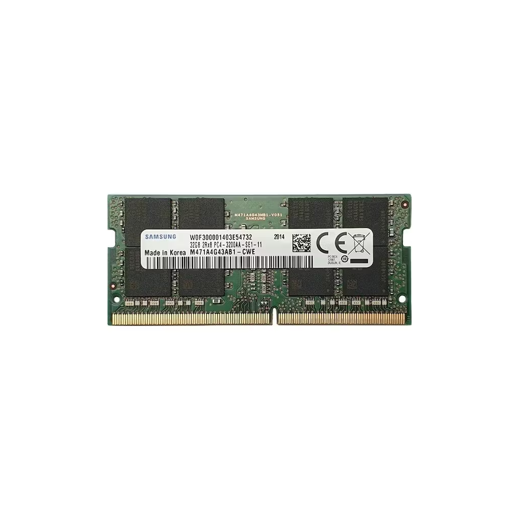Samsung SAMSO3200/32, 32GB, DDR4, 3200MHz, 1.2V Notebook Ram (M471A4G43AB1-CWE)