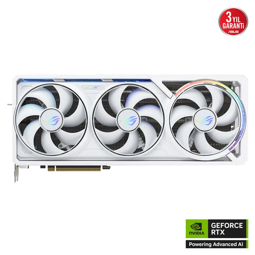 ASUS ROG-ASTRAL-RTX5090-O32G-WHITE, 32Gb, 512Bit, GDDR7, 2xHDMI, 3xDP GAMING Ekran Kartı