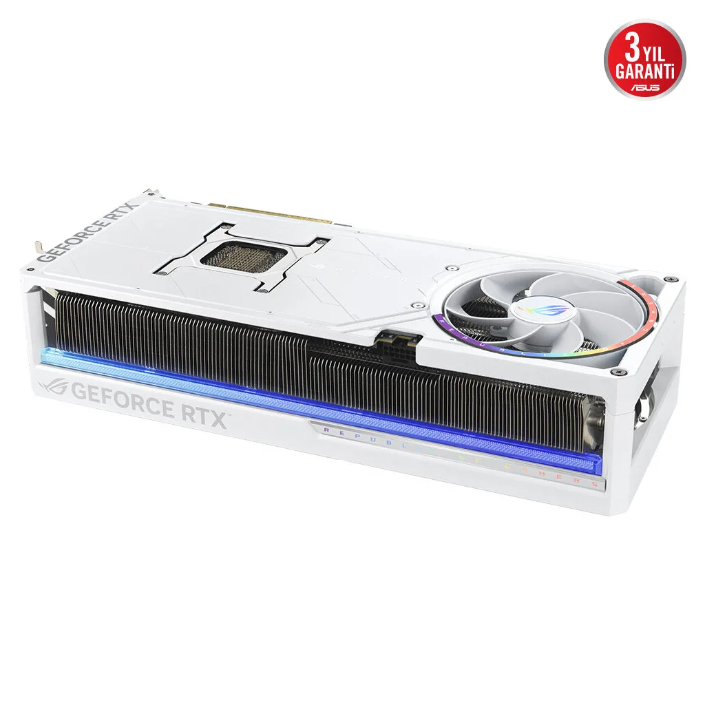 ASUS ROG-ASTRAL-RTX5090-O32G-WHITE, 32Gb, 512Bit, GDDR7, 2xHDMI, 3xDP GAMING Ekran Kartı
