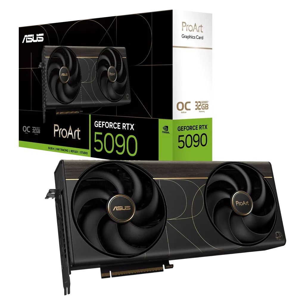 ASUS PROART-RTX5090-O32G, 32Gb, 512Bit, GDDR7, 1xHDMI, 2xDP, 1xType-C, GAMING Ekran Kartı