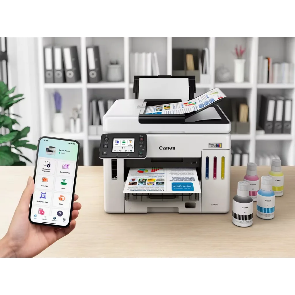 CANON MAXIFY GX7140, Renkli, Mürekkep Mega Tanklı, Yazıcı, Tarayıcı, Wifi, Lan, Duplex, ORİJİNAL MÜREKKEP